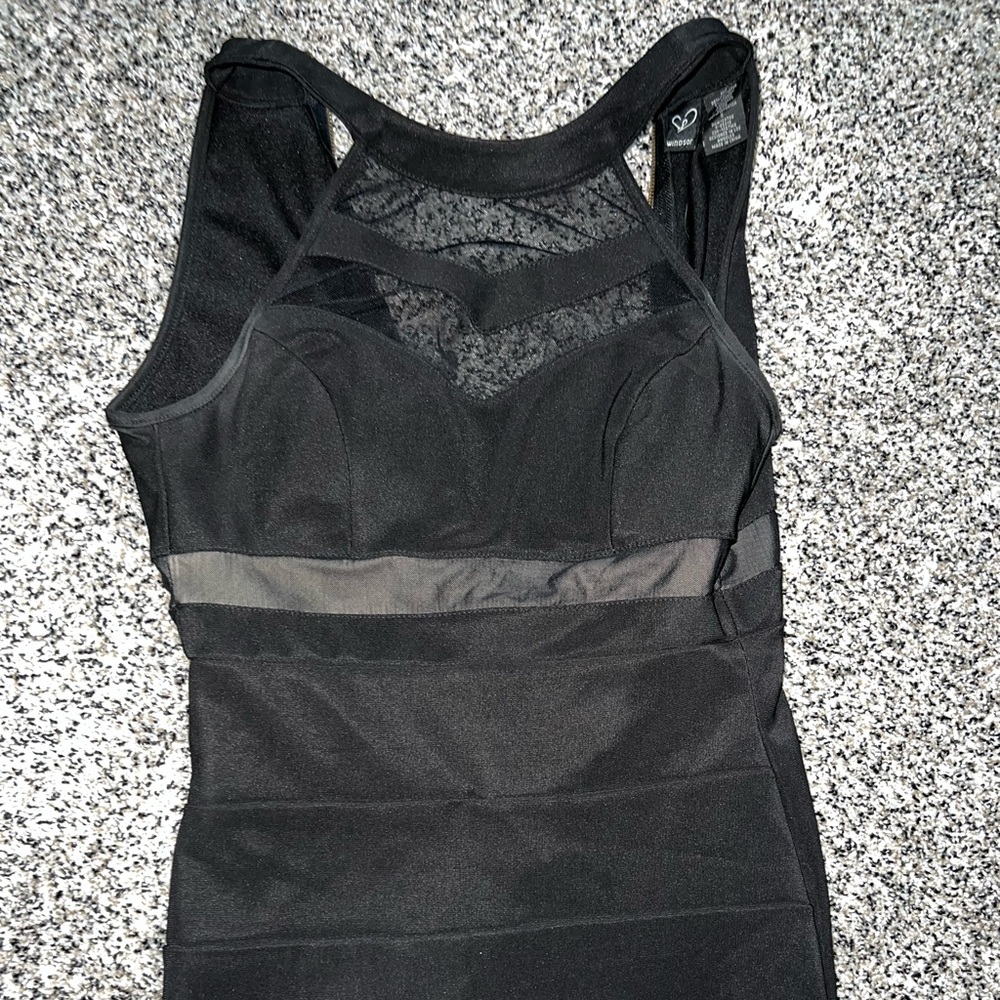 Black Mesh Dress